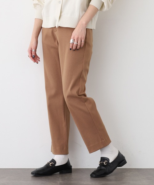 EGLANTINE(エグランティーヌ)の「EGLANTINE モックラッシュパンツ 日本製(その他パンツ・レディース・ブラック/キャメル/グレー・40)」の13枚目の写真