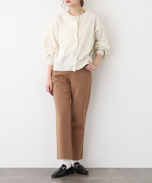 EGLANTINE(エグランティーヌ)の「EGLANTINE モックラッシュパンツ 日本製(その他パンツ・レディース・ブラック/キャメル/グレー・40)」の15枚目の写真