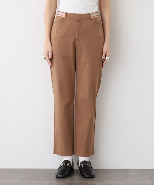 EGLANTINE(エグランティーヌ)の「EGLANTINE モックラッシュパンツ 日本製(その他パンツ・レディース・ブラック/キャメル/グレー・40)」の16枚目の写真