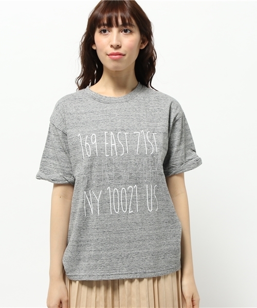 OUTLET（アウトレット）の「【Discoat Petit】USコットンプリントT（Tシャツ/カットソー・レディース・杢グレー・LARGE）」の2枚目の写真