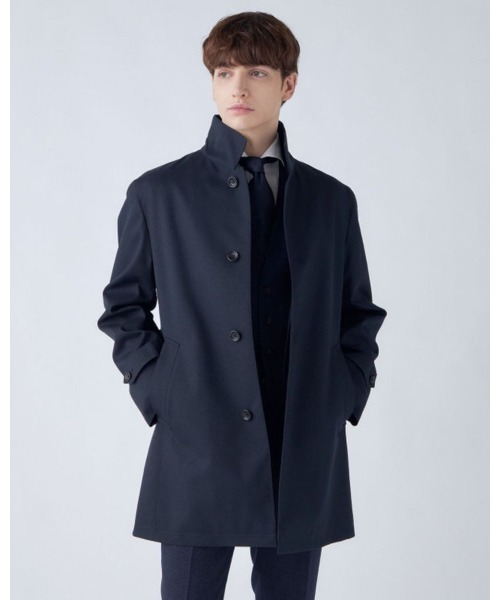 セール】レイヤードスタンドカラーコート/WATERPROOF（ステンカラー