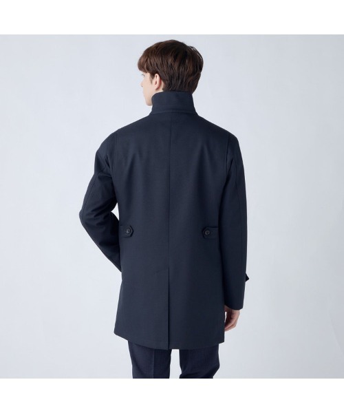 SUIT SELECT(スーツセレクト)の「レイヤードスタンドカラーコート/WATERPROOF(ステンカラーコート・メンズ・グレー・SMALL/MEDIUM/LARGE/X-LARGE/XX-LARGE)」の20枚目の写真