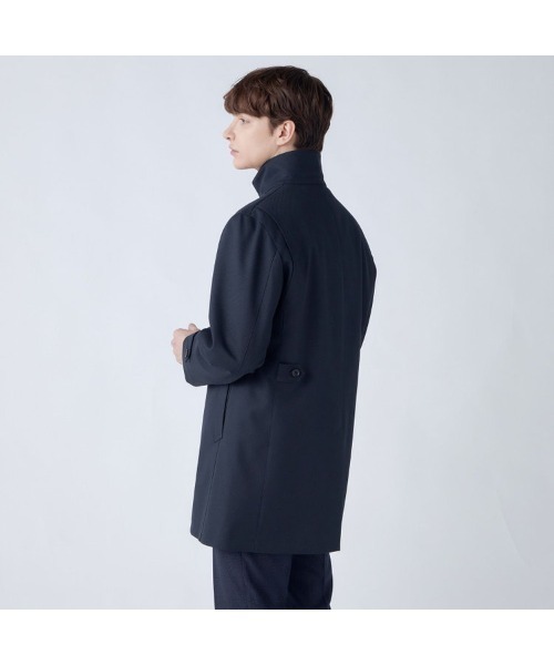 SUIT SELECT(スーツセレクト)の「レイヤードスタンドカラーコート/WATERPROOF(ステンカラーコート・メンズ・グレー・SMALL/MEDIUM/LARGE/X-LARGE/XX-LARGE)」の19枚目の写真
