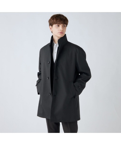 セール】レイヤードスタンドカラーコート/WATERPROOF（ステンカラー