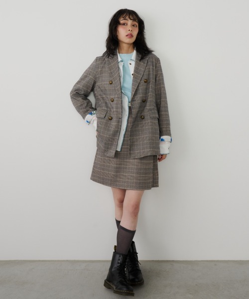 Unitage（ユニテージ）の「グレンチェックミニスカート（スカート・レディース・グレー/その他・FREE）」の13枚目の写真