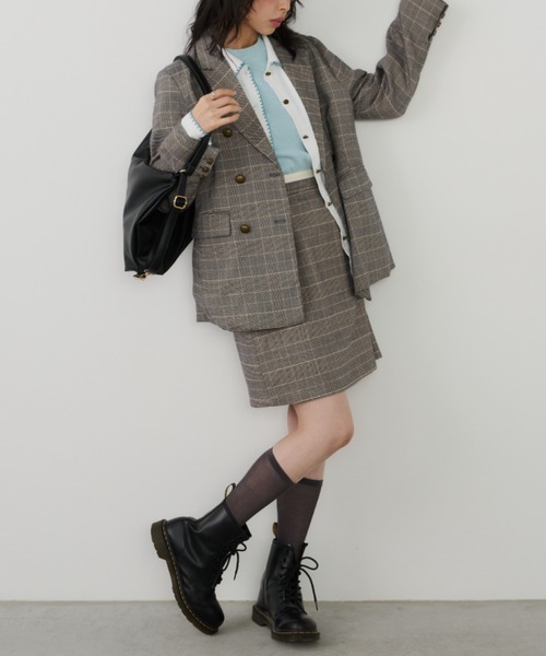 Unitage（ユニテージ）の「グレンチェックミニスカート（スカート・レディース・グレー/その他・FREE）」の14枚目の写真