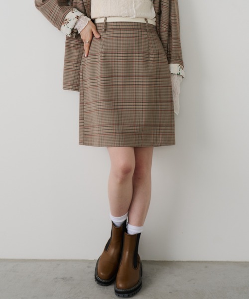 Unitage（ユニテージ）の「グレンチェックミニスカート（スカート・レディース・グレー/その他・FREE）」の8枚目の写真