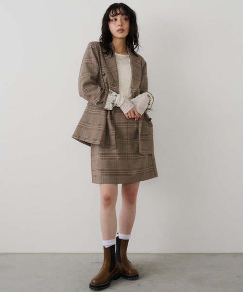 Unitage（ユニテージ）の「グレンチェックミニスカート（スカート・レディース・グレー/その他・FREE）」の11枚目の写真