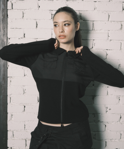 セール】NY PATCH ZIP UP BLACK（Tシャツ/カットソー）｜NYXX