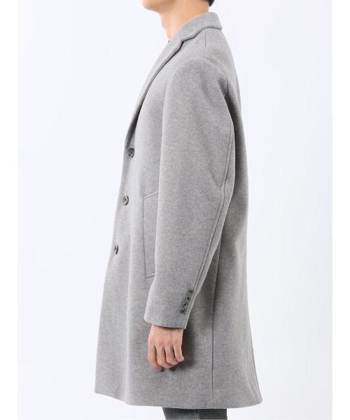 TAKA-Q(タカキュー)の「【ストレッチ メルトン】タカキュー チェスターコート(チェスターコート・メンズ・グレー系その他2/ネイビー・MEDIUM/LARGE/X-LARGE/3L)」の8枚目の写真