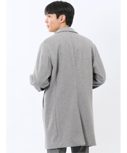TAKA-Q(タカキュー)の「【ストレッチ メルトン】タカキュー チェスターコート(チェスターコート・メンズ・グレー系その他2/ネイビー・MEDIUM/LARGE/X-LARGE/3L)」の12枚目の写真