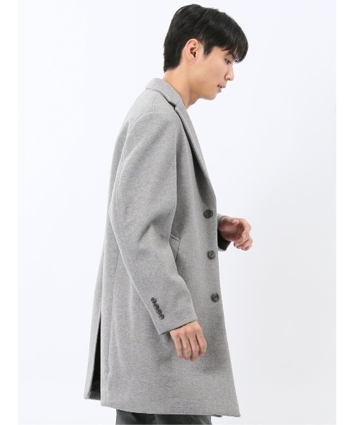 TAKA-Q(タカキュー)の「【ストレッチ メルトン】タカキュー チェスターコート(チェスターコート・メンズ・グレー系その他2/ネイビー・MEDIUM/LARGE/X-LARGE/3L)」の13枚目の写真