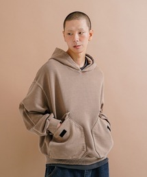 NO NEED（ノーニード）の「【PUNCHLINE】Big Pocket Pigment Hoodie/JJHD9162（スウェット）」