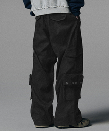 NOT4NERD(�m�b�g�t�H�[�i�[�h)��Twill Cotton Incision Cargo Pants - Charcoal(���̑��p���c)