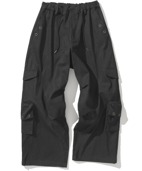 NOT4NERD(ノットフォーナード)の「Twill Cotton Incision Cargo Pants - Charcoal(その他パンツ・レディース・その他・MEDIUM/LARGE/X-LARGE)」の2枚目の写真