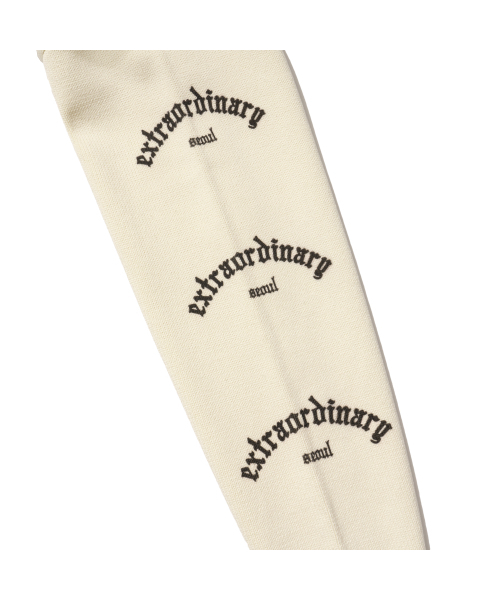 EXTRAORDINARY(エクストラオーディナリー)の「EX GOTHIC LOGO SWEATER IVORY(ニット/セーター・メンズ・その他・LARGE/X-LARGE/MEDIUM)」の7枚目の写真