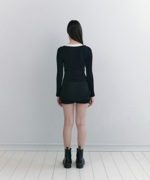 NOT YOUR ROSE（ノットユアローズ）の「ケイトトップス（ブラック）（カーディガン/ボレロ・レディース・その他・SMALL/MEDIUM）」の4枚目の写真