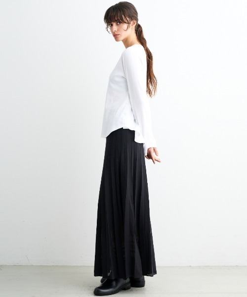 three dots(スリードッツ)の「ボーイズアレックス 長袖(Tシャツ/カットソー・レディース・キャメル・SMALL/MEDIUM)」の9枚目の写真