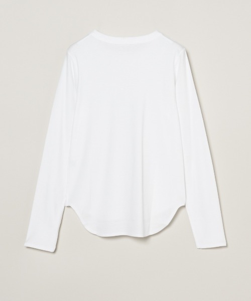 three dots(スリードッツ)の「ボーイズアレックス 長袖(Tシャツ/カットソー・レディース・キャメル・SMALL/MEDIUM)」の3枚目の写真