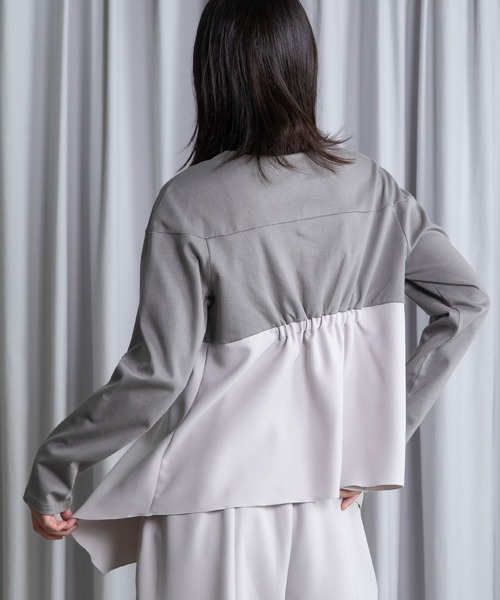 MARECHAL TERRE(マルシャルテル)の「ドッキングプルオーバー(Tシャツ/カットソー・レディース・ブラック/グレー/サンドベージュ/ラベンダー・MEDIUM)」の15枚目の写真