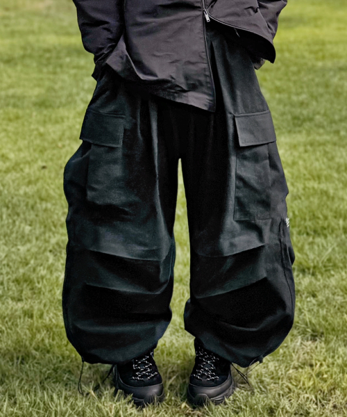 THE MILE（ザマイル）の「CN カーゴバルーンパンツ [BLACK]（スウェットパンツ・メンズ・その他・SMALL/MEDIUM/LARGE）」の2枚目の写真