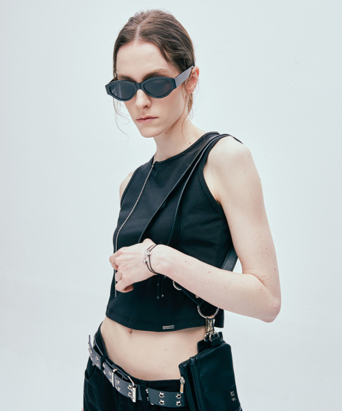 S SY(エスエスワイ)の「ラップハートチェーンスリーブレスブラック(Tシャツ/カットソー・レディース・その他・SMALL/MEDIUM)」の3枚目の写真