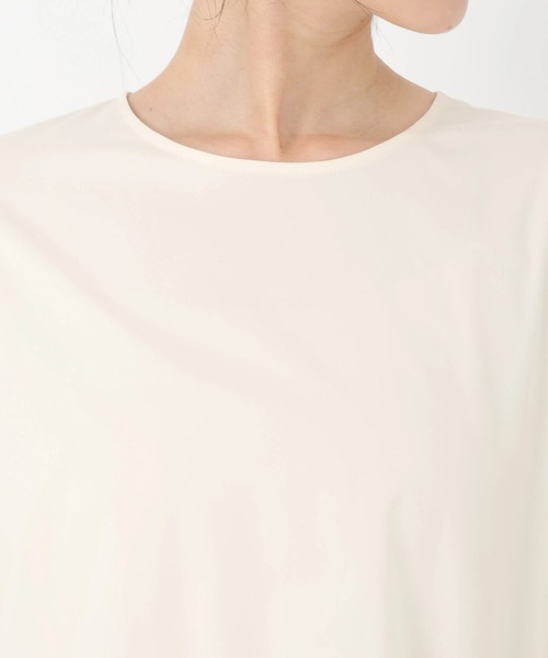 STRAWBERRY-FIELDS(ストロベリーフィールズ)の「ミルキータフタ*フローラクロス_袖コンシャスシャツブラウス(シャツ/ブラウス・レディース・キナリ/ブラック・2)」の10枚目の写真