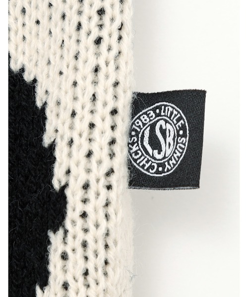 Little sunny bite（リトルサニーバイト）の「《Little Sunny Bite》little sunny bite x Humberto Cruz knit top（ニット/セーター・レディース・ブラック/ピンク・MEDIUM）」の9枚目の写真