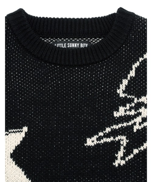 Little sunny bite（リトルサニーバイト）の「《Little Sunny Bite》little sunny bite x Humberto Cruz knit top（ニット/セーター・レディース・ブラック/ピンク・MEDIUM）」の15枚目の写真