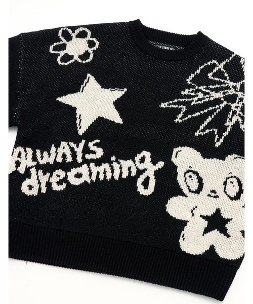 Little sunny bite（リトルサニーバイト）の「《Little Sunny Bite》little sunny bite x Humberto Cruz knit top（ニット/セーター・レディース・ブラック/ピンク・MEDIUM）」の16枚目の写真