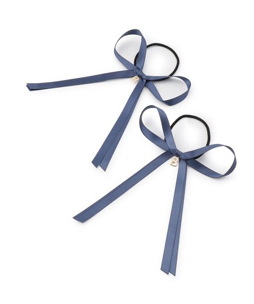 by LOVEiT（バイラビット）の「【卒服】リボンポニー（ヘアゴム・キッズ・ネイビー/ミント/アイボリー・F）」の3枚目の写真