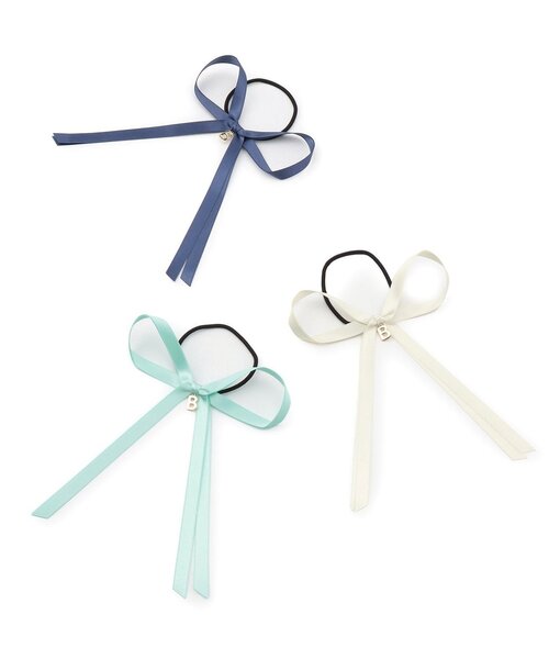 by LOVEiT（バイラビット）の「【卒服】リボンポニー（ヘアゴム・キッズ・ネイビー/ミント/アイボリー・F）」の7枚目の写真