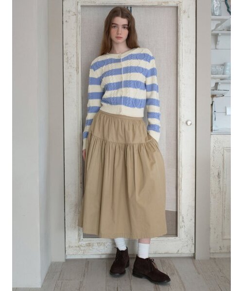 Cotton Shirring Full Skirt VC2412SK102M