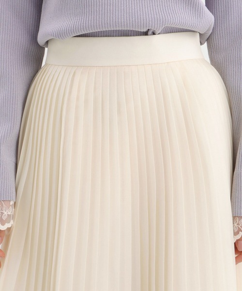 Andemiu（アンデミュウ）の「プリーツティアードスカート632906（スカート・レディース・アイボリー/ブラック/ホワイト/ライトブルー・FREE）」の21枚目の写真