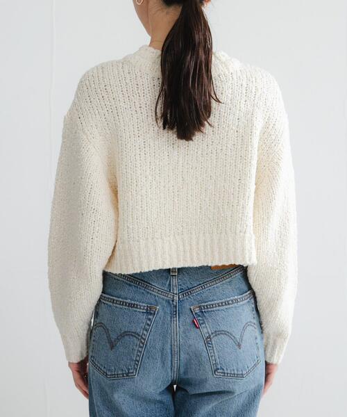 URBAN RESEARCH（アーバンリサーチ）の「バルキーブークレニット（ニット/セーター・レディース・オフホワイト/ブラック系その他/ピンク・FREE）」の13枚目の写真