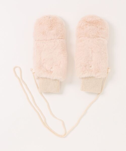 セール】【 ammy. / エイミードット 】 もこもこファー 指カバー付き