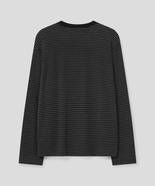 SLOW RECORD HOUSE(スローレコードハウス)の「ストライプロングスリーブ_ブラック(Tシャツ/カットソー・レディース・その他・MEDIUM/LARGE)」の19枚目の写真