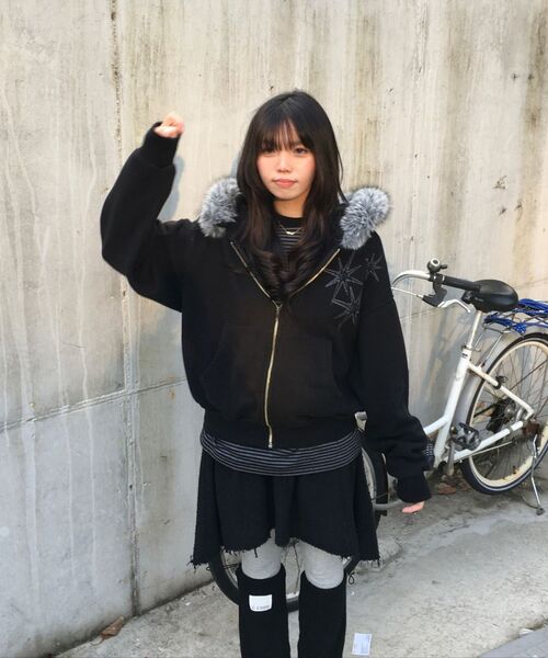 SLOW RECORD HOUSE(スローレコードハウス)の「ストライプロングスリーブ_ブラック(Tシャツ/カットソー・レディース・その他・MEDIUM/LARGE)」の10枚目の写真