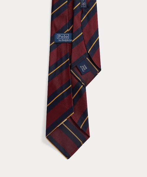 POLO RALPH LAUREN(ポロ ラルフ ローレン)の「ヴィンテージインスパイアード ストライプド シルク ネクタイ(ネクタイ・メンズ・レッド・ONE)」の2枚目の写真