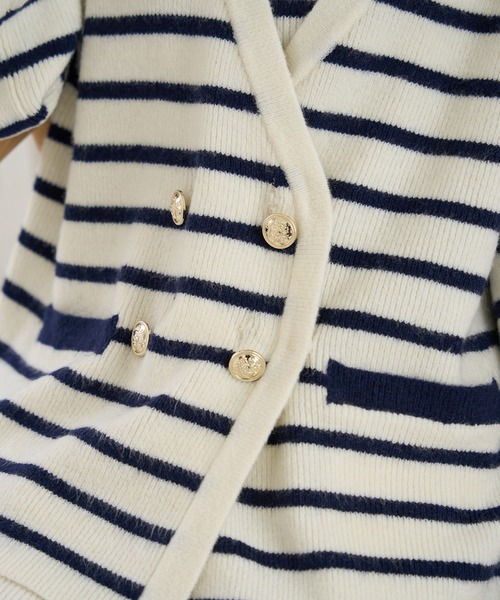 Seemi. byNICECLAUP（ シーミーバイナイスクラップ）の「【Seemi.】2枚セットニットワンピース（ワンピース・レディース・ホワイト×ピンク/ネイビー×ホワイト/ホワイト×ブラック・FREE）」の8枚目の写真