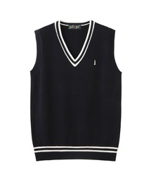 EASTBOY（イーストボーイ）の「メンズ ベスト ライン入り 綿 7G 男子 制服 学生服 中学 高校 スクール 中学生 高校生（ベスト）」