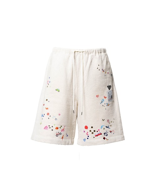 Kids Sticker Printed Sweat Shorts（スウェットパンツ）｜Maison