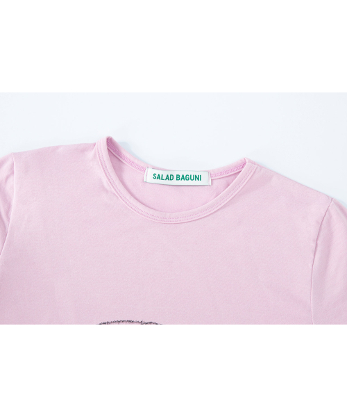 SALAD BAGUNI(サラダバグニ)の「Signature bunny tee -pink(Tシャツ/カットソー・レディース・その他・FREE)」の3枚目の写真