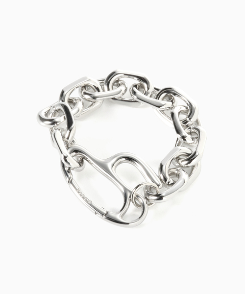 HIDAKA（ヒダカ）の「HIDAKA / ヒダカ "H" CHAIN BRACELET（ブレスレット・メンズ・シルバー・LARGE/MEDIUM）」の2枚目の写真