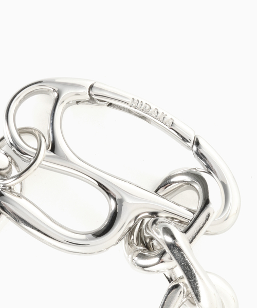 HIDAKA（ヒダカ）の「HIDAKA / ヒダカ "H" CHAIN BRACELET（ブレスレット・メンズ・シルバー・LARGE/MEDIUM）」の5枚目の写真