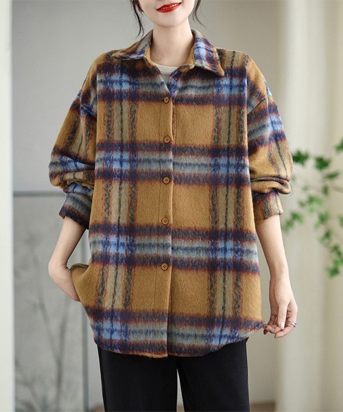 セール】チェック柄シャツジャケット（その他アウター）｜ONEP STAR