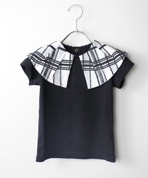maarook | シアーフリンジチェック衿天竺Tシャツ(Tシャツ/カットソー)