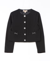 MICHAEL KORS（マイケルコース）の「ホースビット カラーレス ジャケット（ノーカラージャケット）」