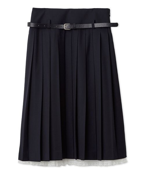 LILY BROWN(リリーブラウン)の「ベルト付きレースプリーツスカート(スカート・レディース・ベージュ/ネイビー/チェック・0/1)」の19枚目の写真