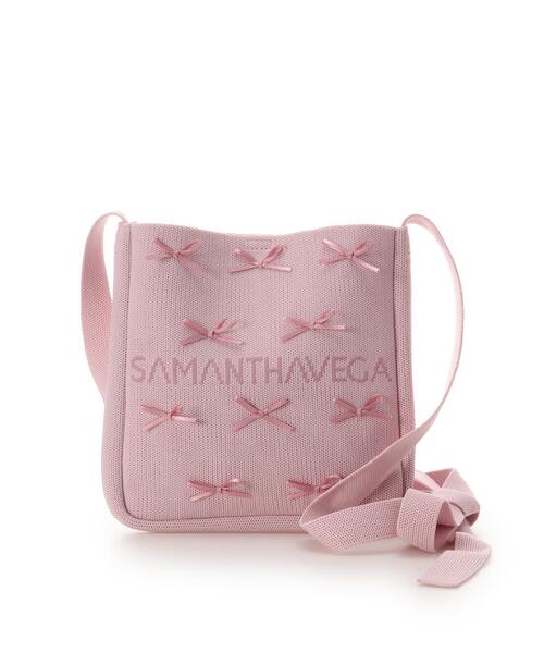SAMANTHAVEGA(サマンサベガ)の「ニットショルダーバッグ(ショルダーバッグ・レディース・ブラック/ホワイト/ピンク・FREE)」の9枚目の写真
